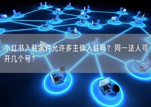 小红书入驻条件允许多主体入驻吗？同一法人可开几个号？