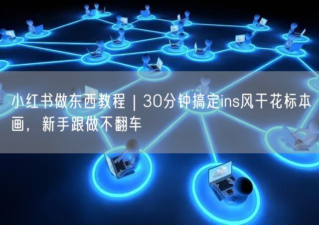 小红书做东西教程｜30分钟搞定ins风干花标本画，新手跟做不翻车