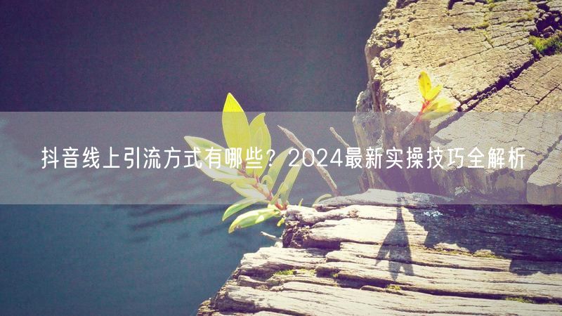 抖音线上引流方式有哪些？2024最新实操技巧全解析