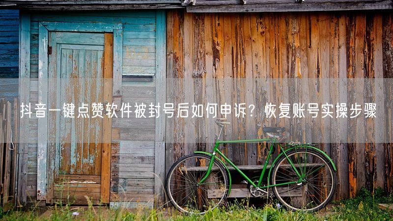 抖音一键点赞软件被封号后如何申诉?恢复账号实操步骤