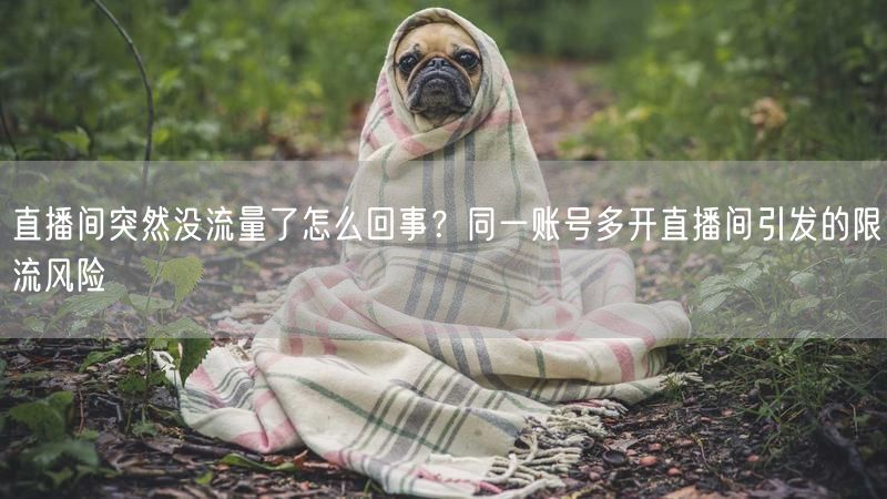 直播间突然没流量了怎么回事?同一账号多开直播间引发的限流风险